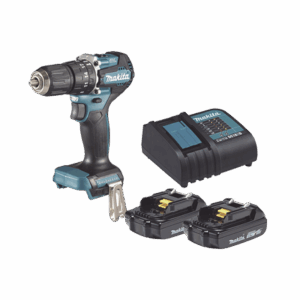 Rotomartillo/Taladro Inalámbrico SIN CARBONES, Broquero de 1/2", 1,700 RPM, 18VâŽ“, Torque: 42 N.m C/2 Bat. (1.5Ah) y Cargador.