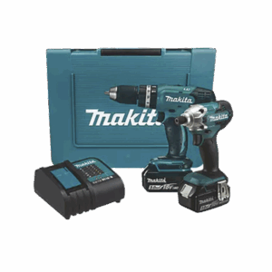 KIT(DHP453 ROTOM.+ DTD156 ATORN.IMP.) LI-ION 2 BAT 1.5 AH Y CARG C/LUZ 18V