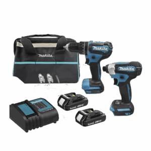 Kit de Rotomartillo Atornillador DHP485Z + Atornillador de Impacto DTD157Z, incluye 2 Baterías BL1815N, 1 Cargador DC18SD y Maleta de lona.