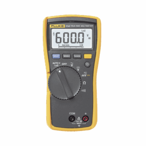 Multímetro Digital Básico para Electricista, Uso con Voltaje Máximo de 600 V y Pantalla LED Retroiluminada