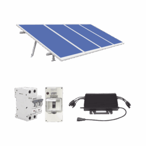 Kit Solar para Interconexión de 1.8KW de Potencia Pico 220Vca con Microinversor y 4 Módulos de 450 W (Incluye Montaje y Protecciones).