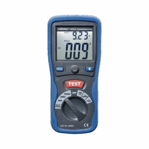KIT de Medidor de Resistencia a Tierra Digital ( Terrómetro ), a 3 hilos  CAT III / 1000 V.