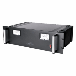 Fuente de poder  13.8Vcc, 35A, lineal regulada con circuito cargador de baterías, para instalación en rack