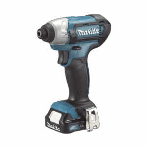 Atornillador de Impacto, entrada hexagonal de ¼”.  2 baterías de 12v de 1.5 amperes y cargador.