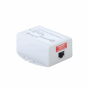 Inyector POE para Aplicación Solar, Entrada 9-36 Vcc, Salida en 48 Vcc, 802.3 af, 10/100/1000 Mbps, hasta 17 Watts