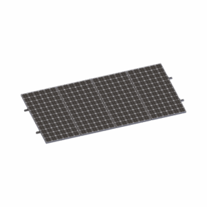 Kit De Minirieles Para Panel Solar Arreglo 1X4 Para Instalación Plano En Lámina