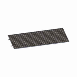 Kit De Minirieles Para Panel Solar Arreglo 1X5 Para Instalación Plano En Lámina