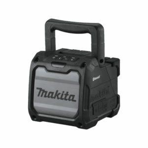 Bocina Negra Bluetooth con entrada USB, Auxiliar y Cargador, Funciona con Batería LXT de 18V o CXT de 12v (no inluidas)