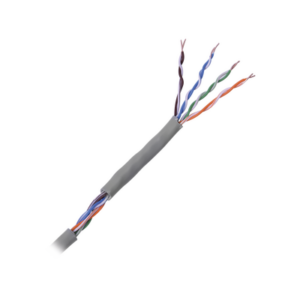 Cable UTP Cat5e / 4 Pares / 100% Cobre Calibre 24 / 100 MHz / 100 m (328 Pies) / Interior