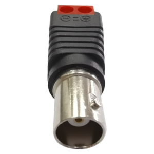 Conector Adaptador / BNC Hembra a Terminales Tipo Tornillo / 5.5 x 2.5 mm / -20°C a 60°C