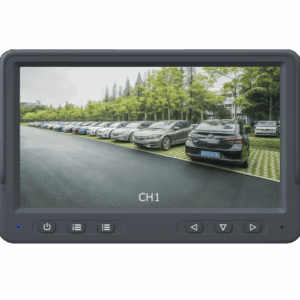 Monitor de Videovigilancia Móvil / 7 pulgadas (0.58 pies) / 1024x600 / 4 Canales Analógicos / 1000 cd/m² / 9-36V
