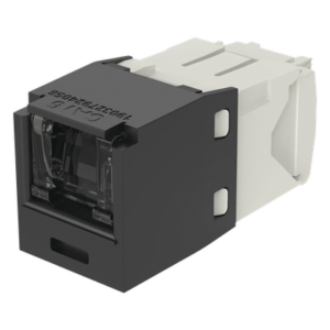 Conector Jack RJ45 / Categoría 6 / 8 Posiciones 8 Cables / Terminación TG Sin Impacto / -10°C a 65°C / Color Negro