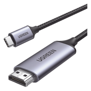 Cable Adaptador USB-C a HDMI / 4K@60Hz / 1.5 m (4.92 ft) / Thunderbolt 3 y 4 / Nylon Trenzado / Aluminio