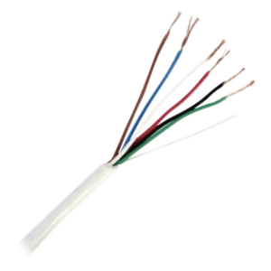 Cable para Control de Acceso / 6x20 AWG / 152 m (500 ft) / Blindado / Riser / Blanco