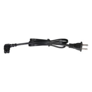 Cable de Alimentación VCA / 120-240 Vca / 1 Metro (3.28 Pies) / 2 Clavijas Tipo Americano / Conector Tipo L / 18 AWG / UL