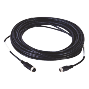 Cable Extensor de Vídeo y Audio / 14 m (45.9 ft) / Conector M12-4P Circular / Alimentación y Señal Integradas / Protección Ambiental