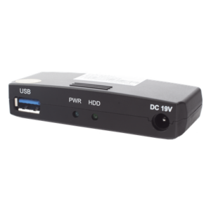Lector Externo de Disco Duro / USB 3.0 200 Mbps / USB 2.0 40 Mbps / Aluminio / -10°C a 70°C / 12VDC 1A