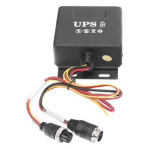 UPS para Videovigilancia Móvil / 24 VDC / 2000 mAh / 20 min Autonomía / Anti-vibración / -10°C a 60°C / Conector Aviación