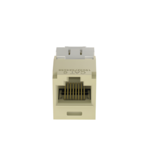 Conector Jack RJ45 / Categoría 6 / 8 Posiciones 8 Cables / Terminación sin Herramienta de Impacto / Color Marfil