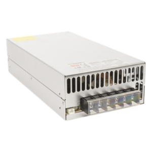 Fuente de poder industrial conmutada / 600W / 12Vcc / 50A / Entrada: 90-132Vca o 180-264Vca seleccionable / Ventilador incorporado
